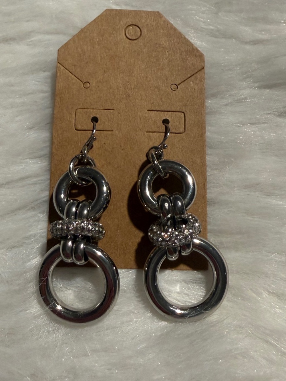 Chico's Sliver Chain Style Dangling Earrings